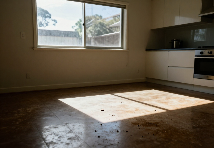 Cockroach infestation in a Stanmore kitchen before treatment
